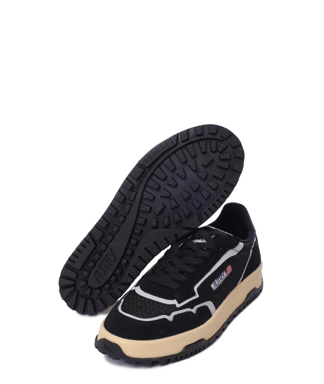 AUTRY Черные замшевые низкие кроссовки / кеды, фото 4