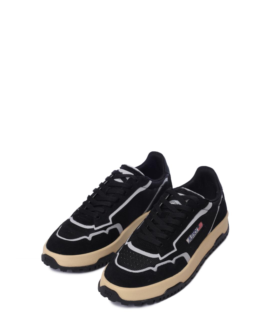 AUTRY Черные замшевые низкие кроссовки / кеды, фото 2