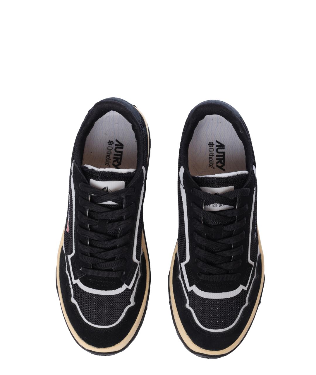 AUTRY Черные замшевые низкие кроссовки / кеды, фото 3