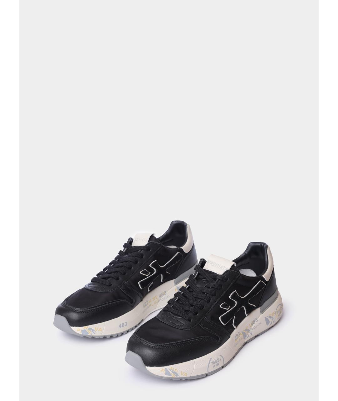 PREMIATA Черные низкие кроссовки / кеды, фото 2