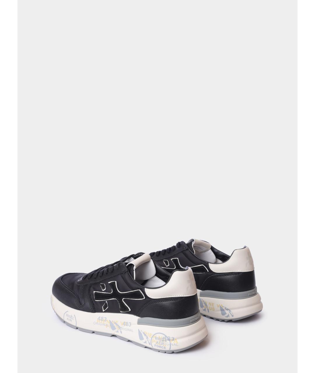 PREMIATA Черные низкие кроссовки / кеды, фото 5