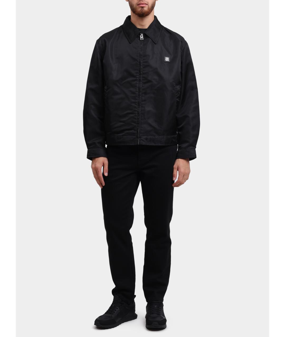 HUGO Черная куртка, фото 2