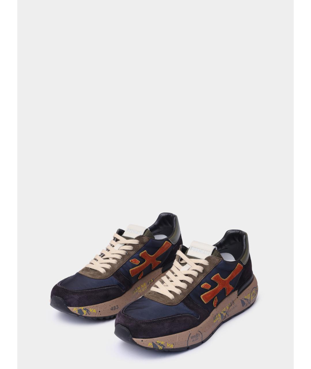 PREMIATA Мульти замшевые низкие кроссовки / кеды, фото 2