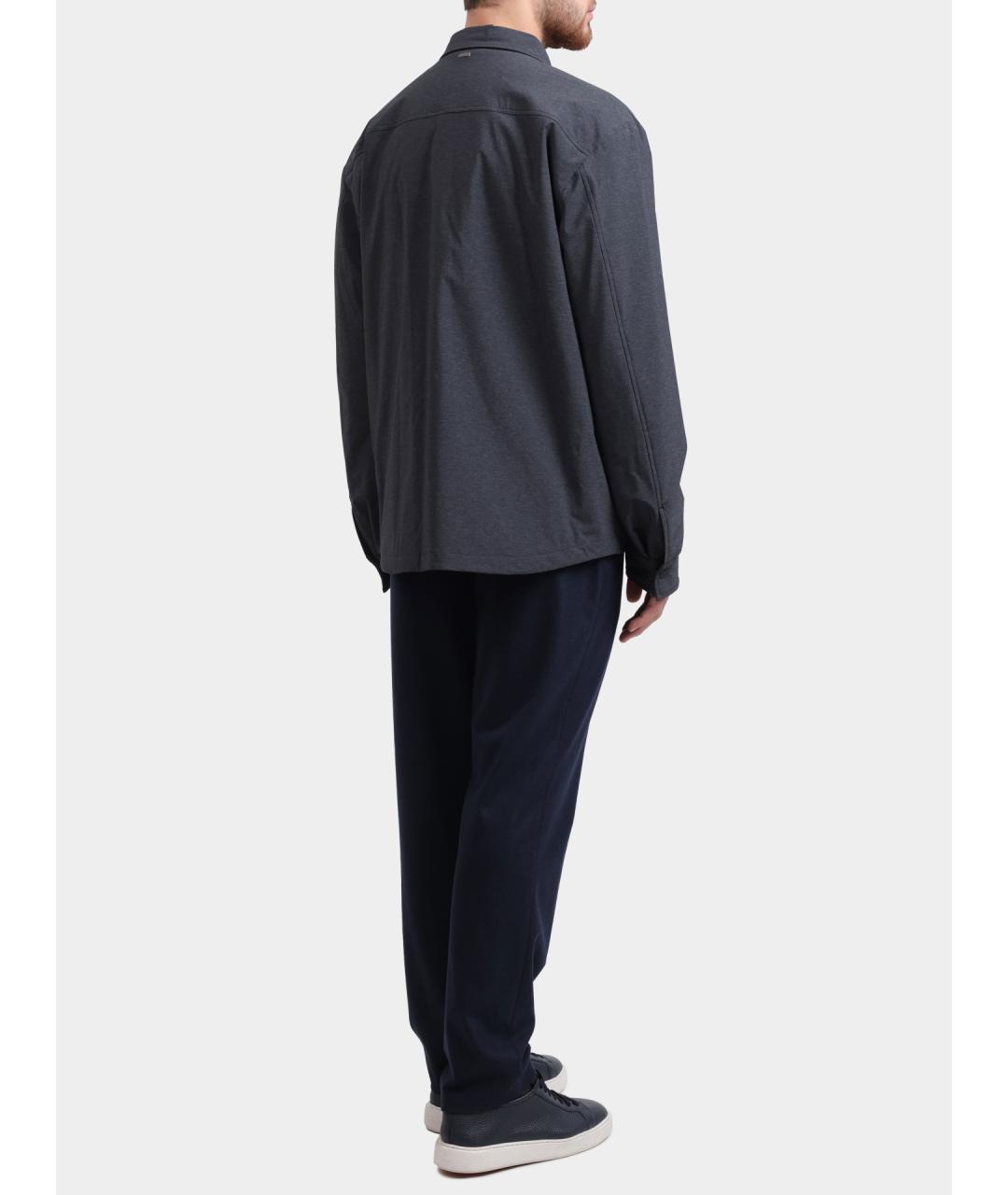 HUGO BOSS Темно-синие повседневные брюки, фото 5