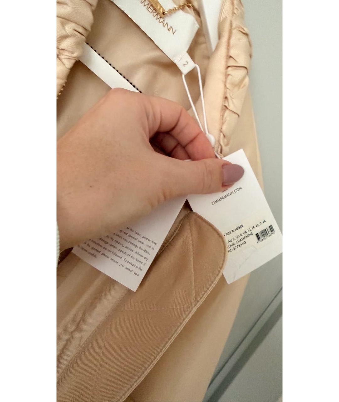 ZIMMERMANN Бежевая куртка, фото 3