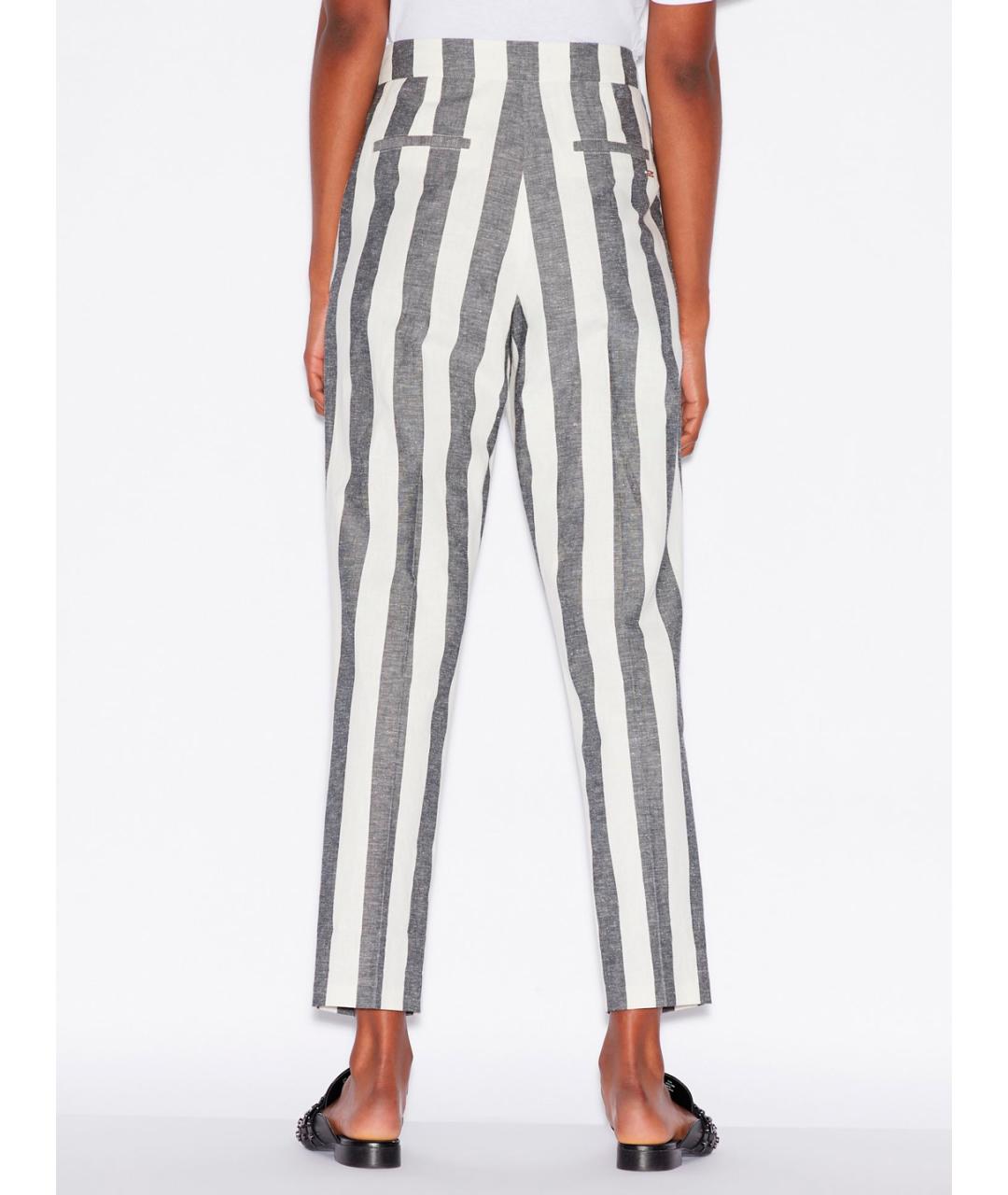 ARMANI EXCHANGE Мульти льняные прямые брюки, фото 3