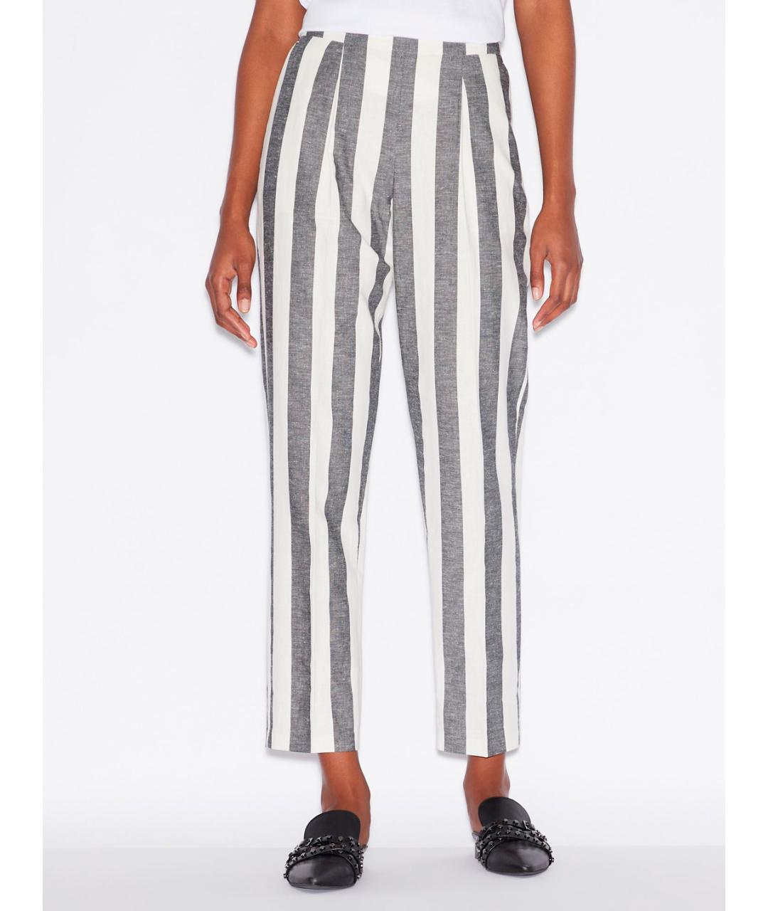 ARMANI EXCHANGE Мульти льняные прямые брюки, фото 5