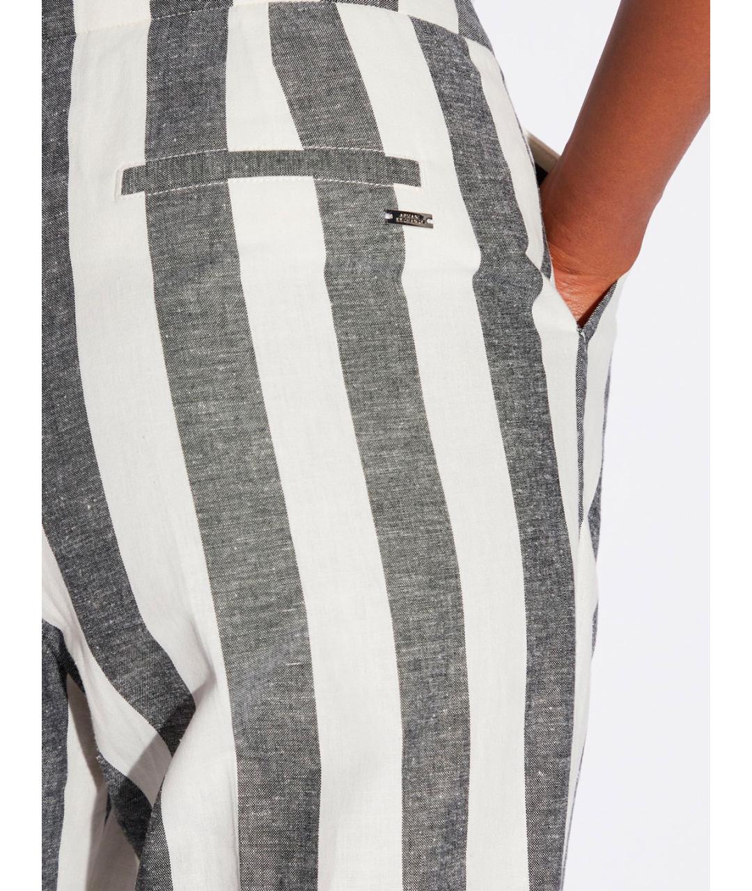 ARMANI EXCHANGE Мульти льняные прямые брюки, фото 4