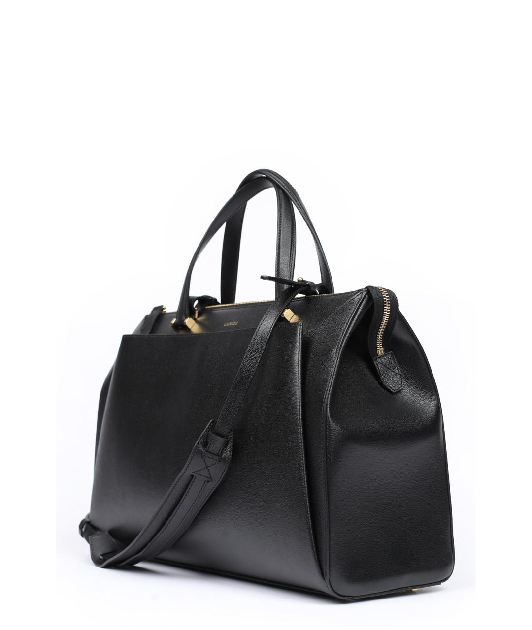 LANCEL Черная кожаная сумка тоут, фото 4