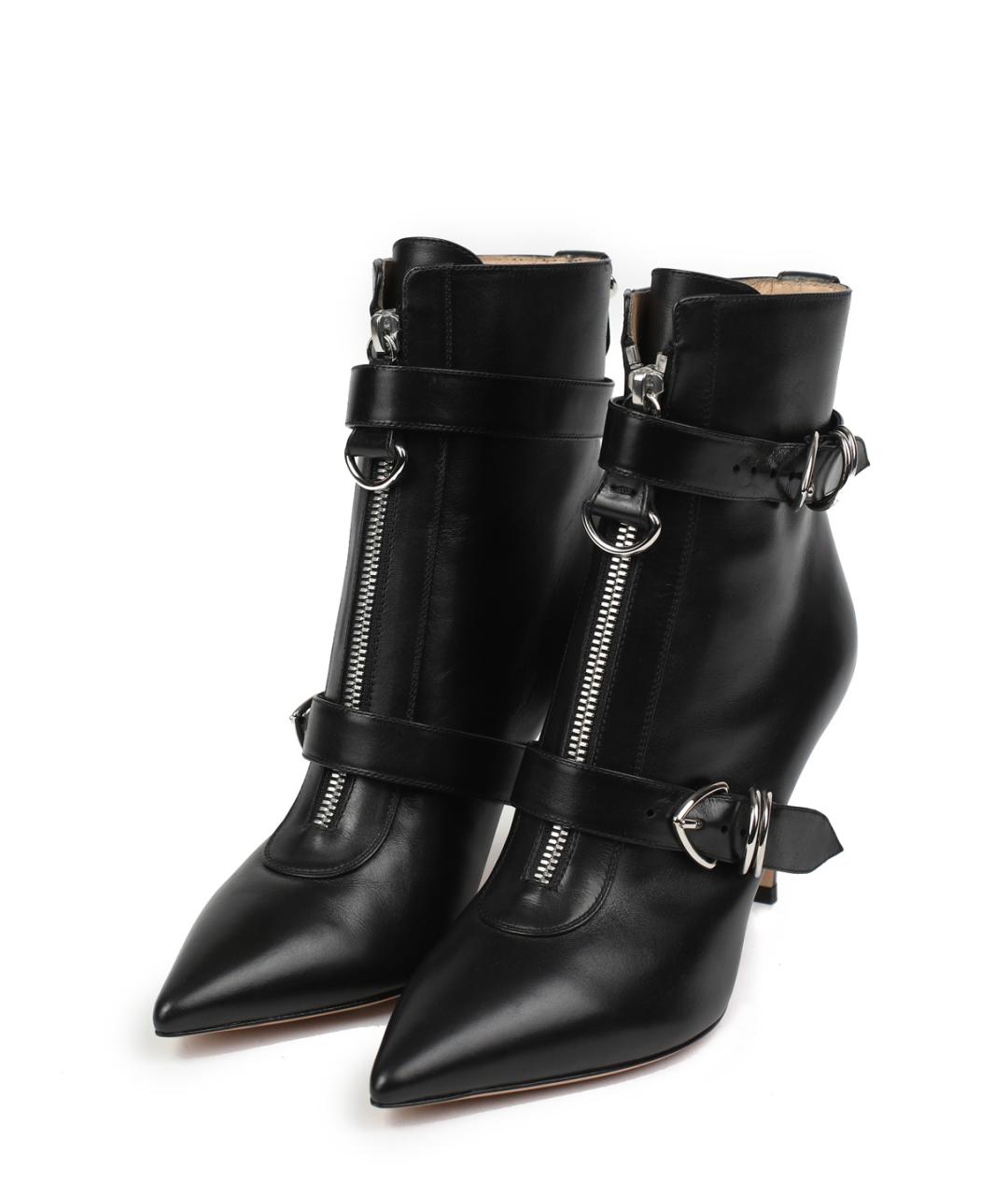 GIANVITO ROSSI Черные кожаные ботильоны, фото 3