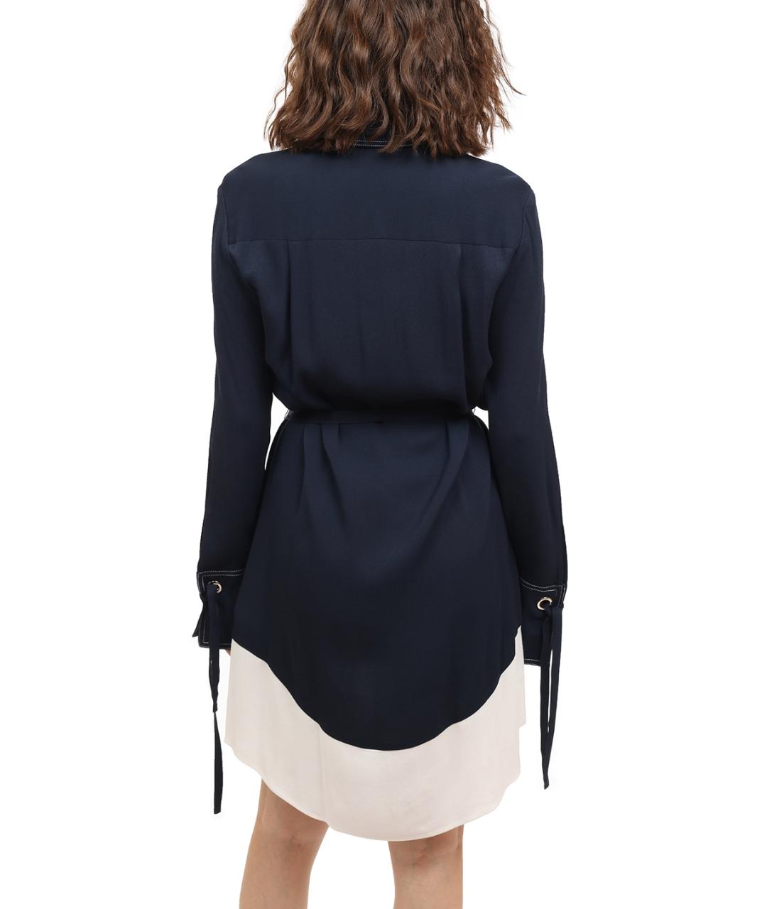 TOMMY HILFIGER Синее повседневное платье, фото 4