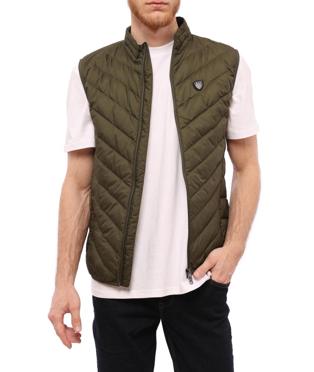 EA7 Хаки жилет, фото 1