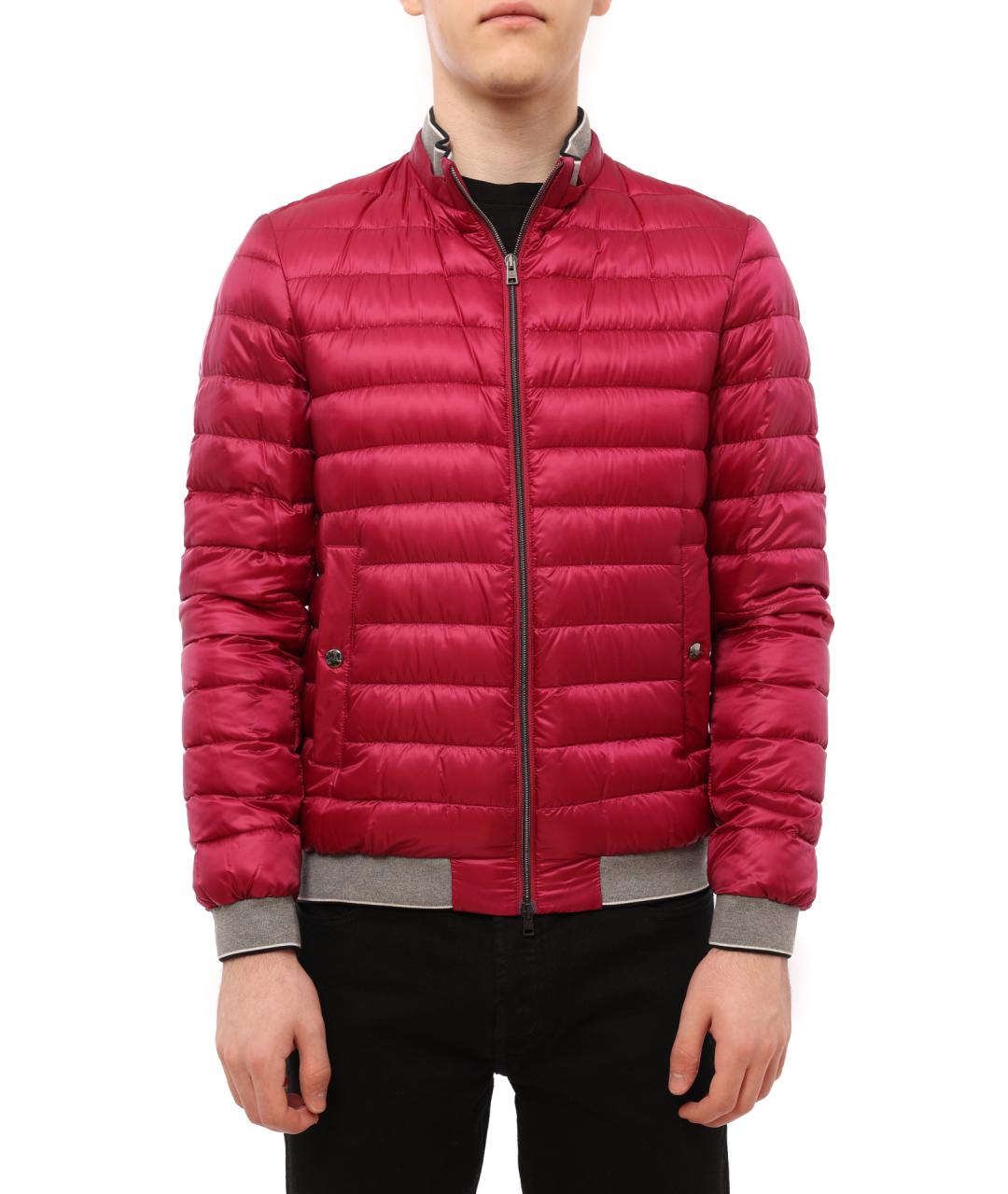 HERNO Красная полиамидовая куртка, фото 1