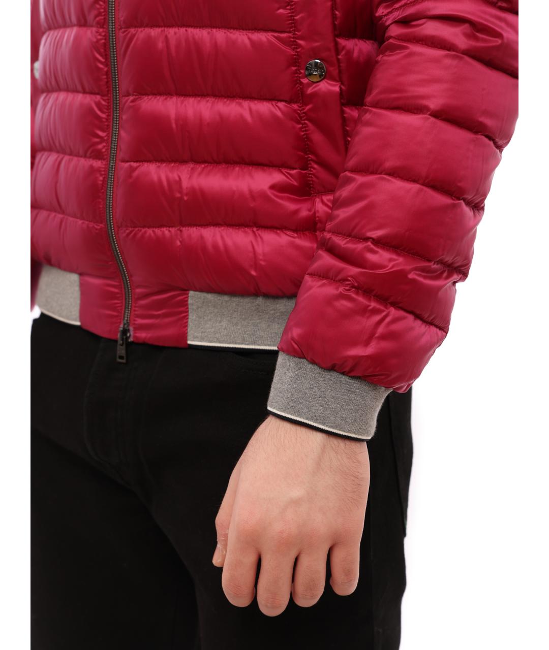 HERNO Красная полиамидовая куртка, фото 4