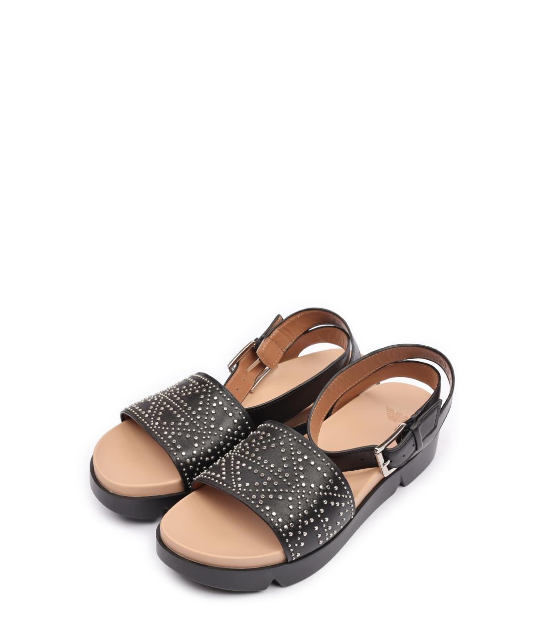 EMPORIO ARMANI Черные сандалии, фото 2