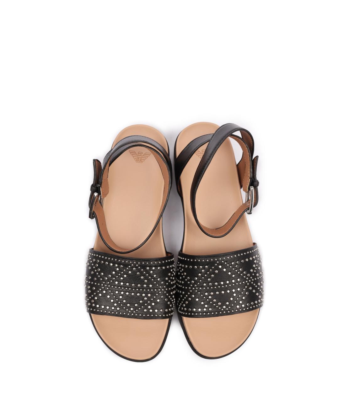 EMPORIO ARMANI Черные сандалии, фото 4