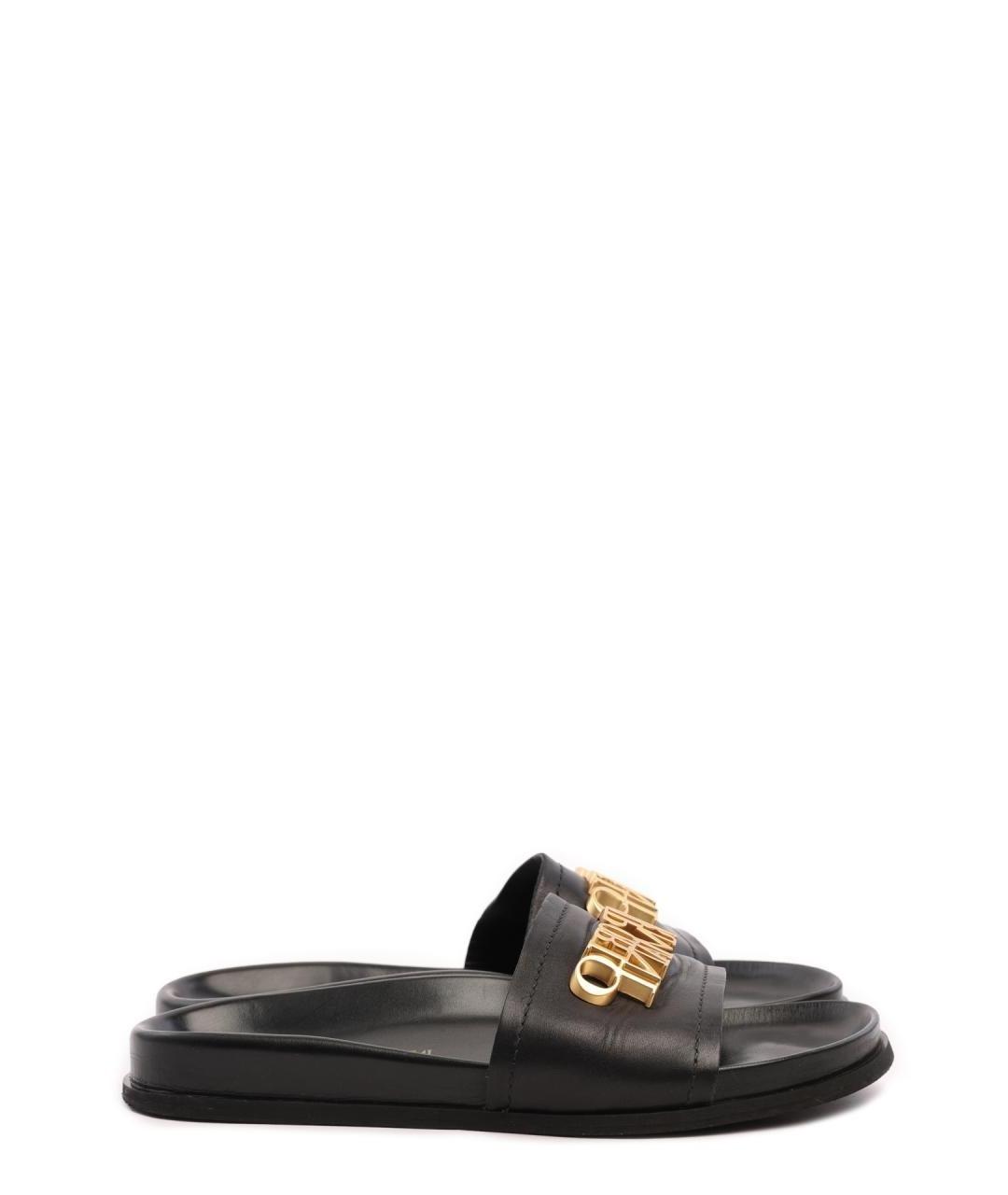 EMPORIO ARMANI Черные шлепанцы, фото 1