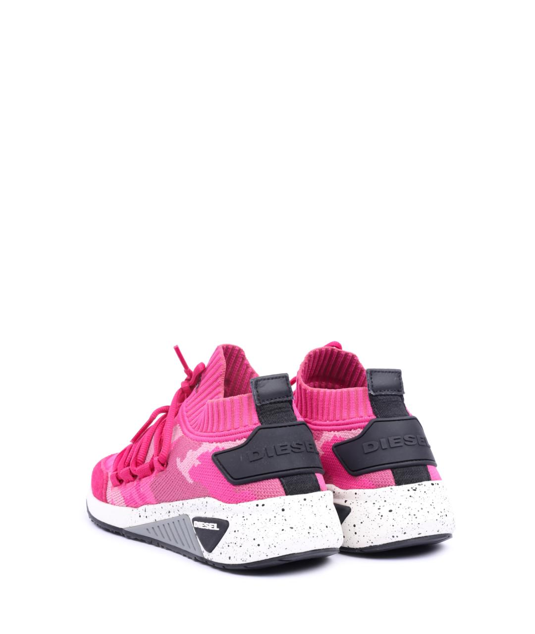 DIESEL Розовые текстильные кроссовки, фото 4