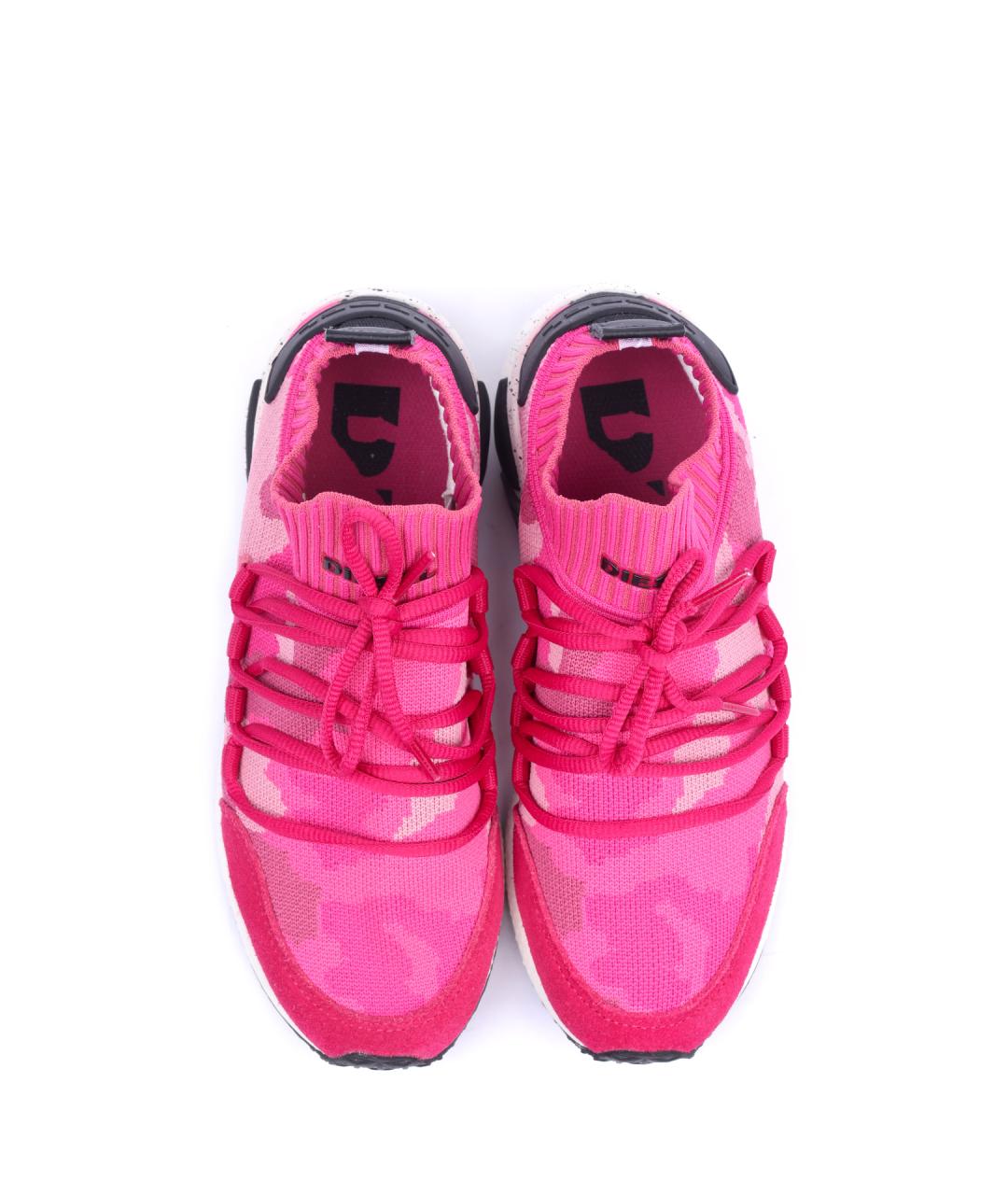 DIESEL Розовые текстильные кроссовки, фото 3