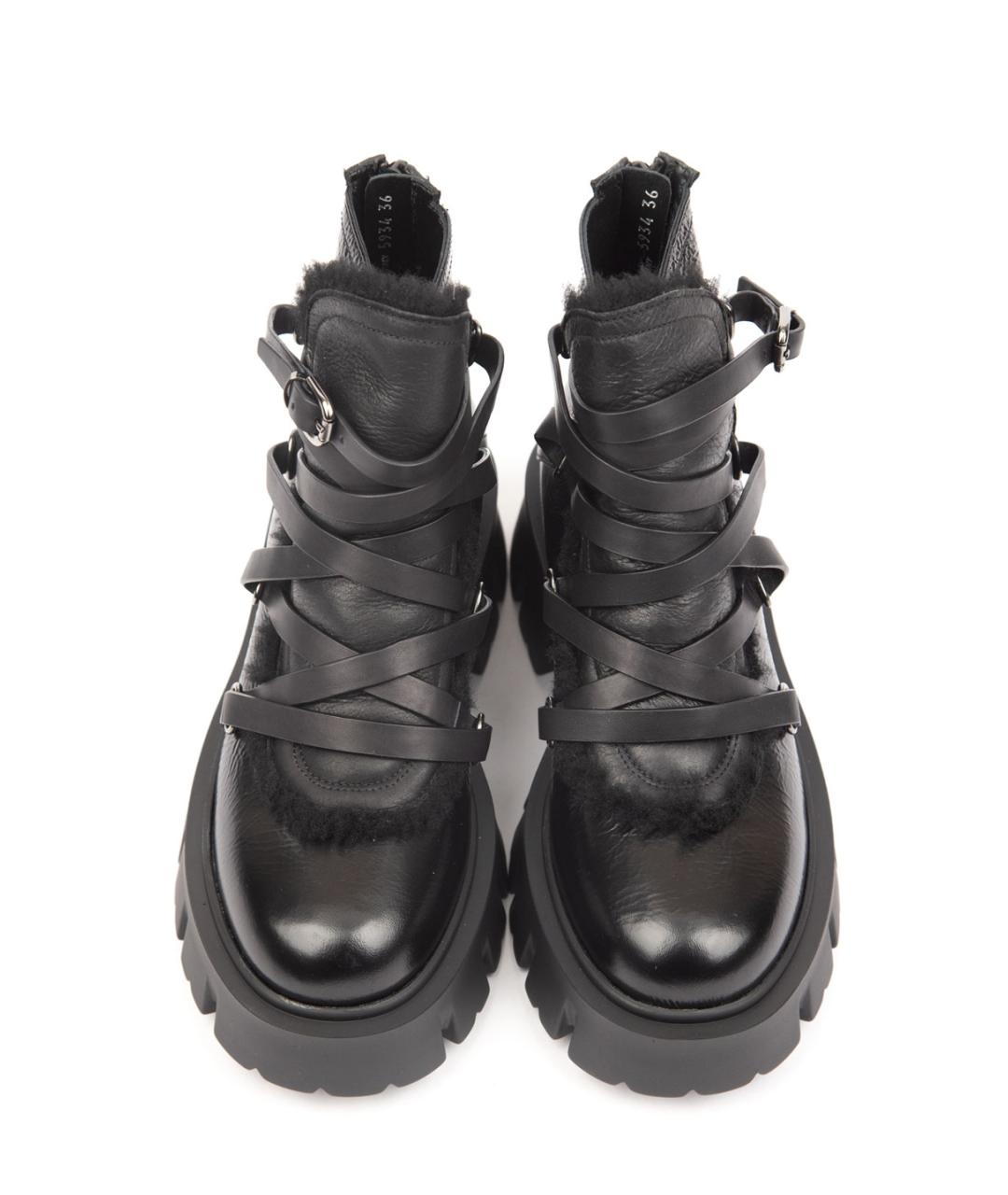 PREMIATA Черные кожаные ботинки, фото 2