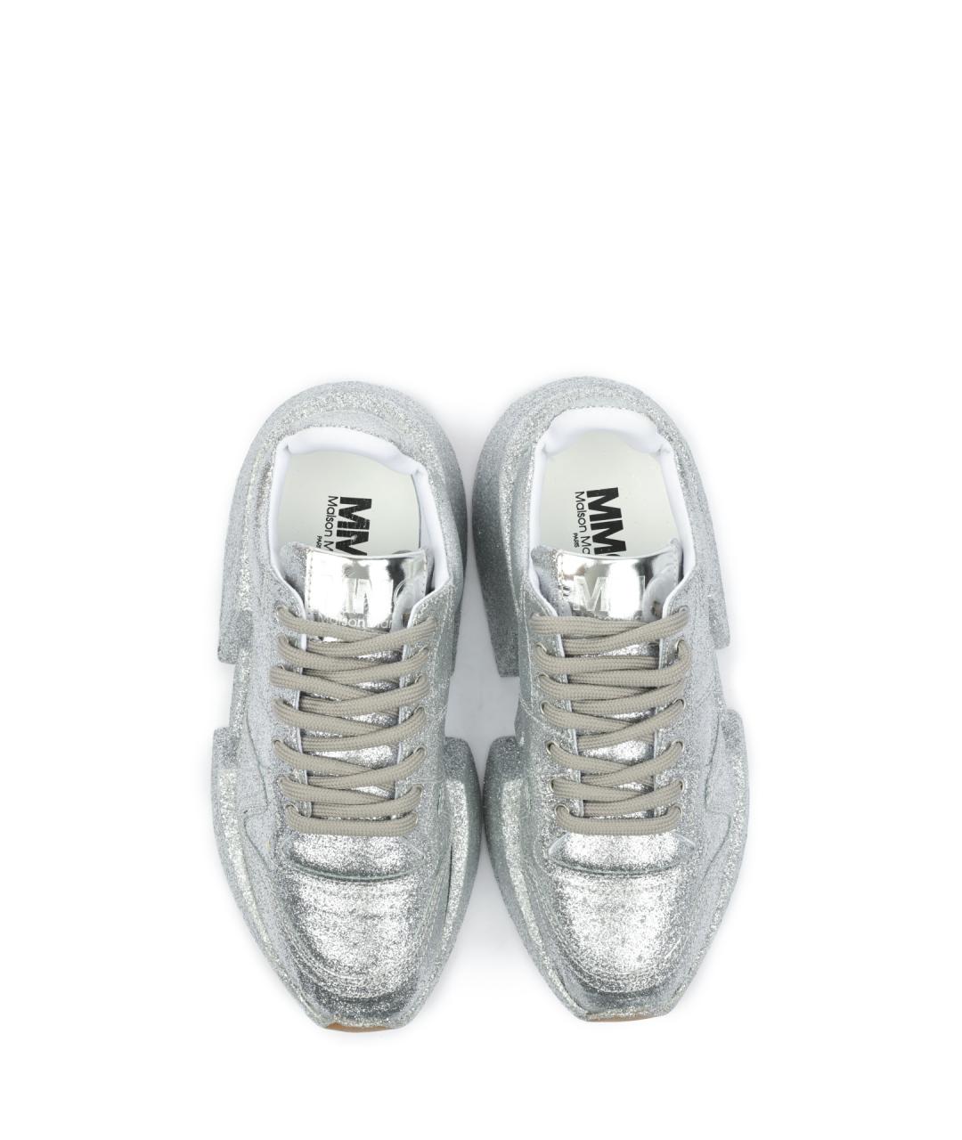 MM6 MAISON MARGIELA Серебряные кроссовки, фото 4