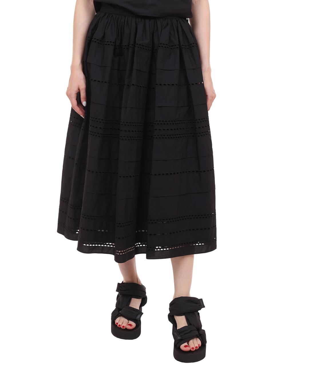 VALENTINO Черная юбка миди, фото 1