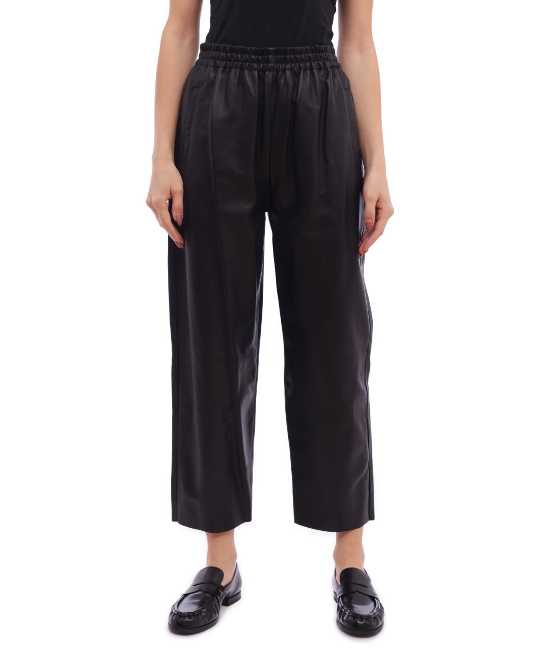 PINKO Черные прямые брюки, фото 1