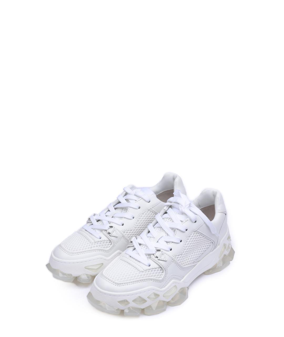 JIMMY CHOO Белые кроссовки, фото 5