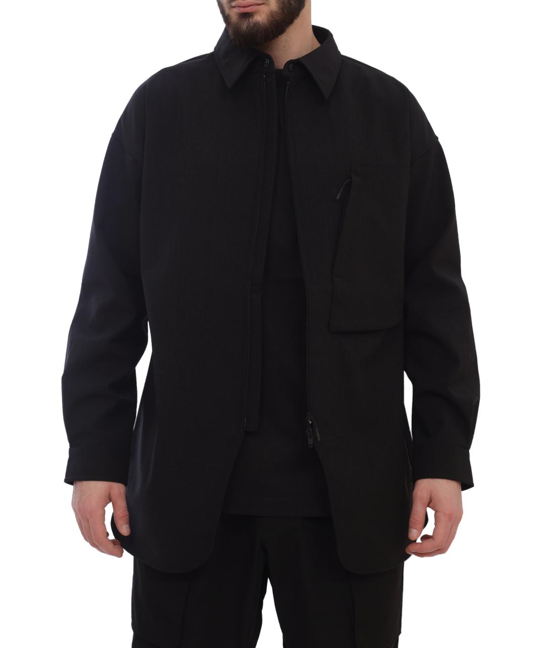 Y-3 Черная кэжуал рубашка, фото 3