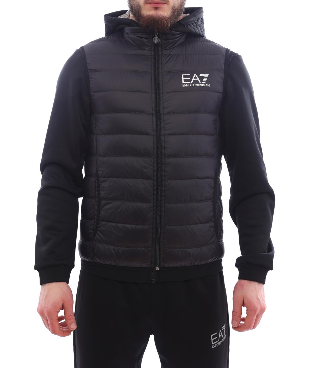 EA7 Черный жилет, фото 1