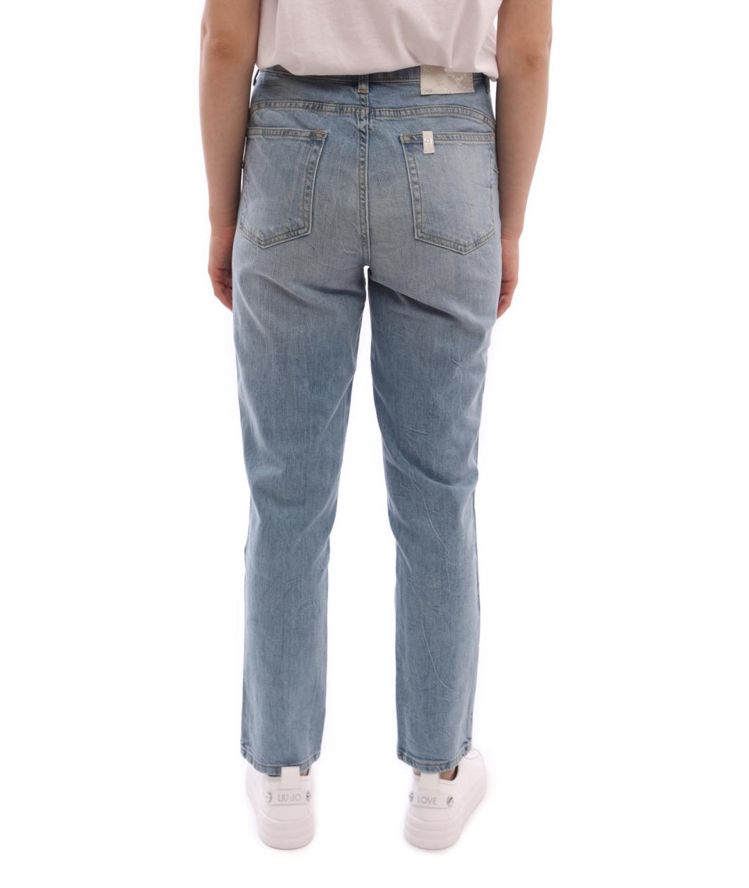 LIU JO Синие прямые джинсы, фото 5