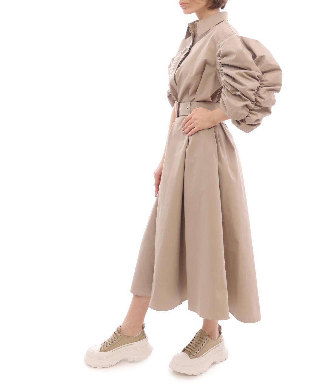 ALEXANDER MCQUEEN Хлопковое повседневное платье, фото 3