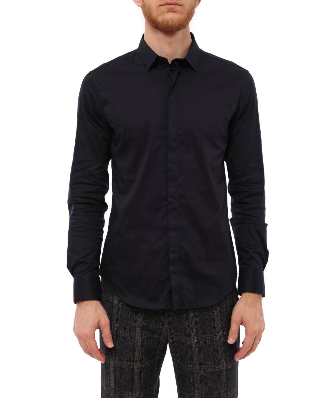 EMPORIO ARMANI Хлопковая кэжуал рубашка, фото 1