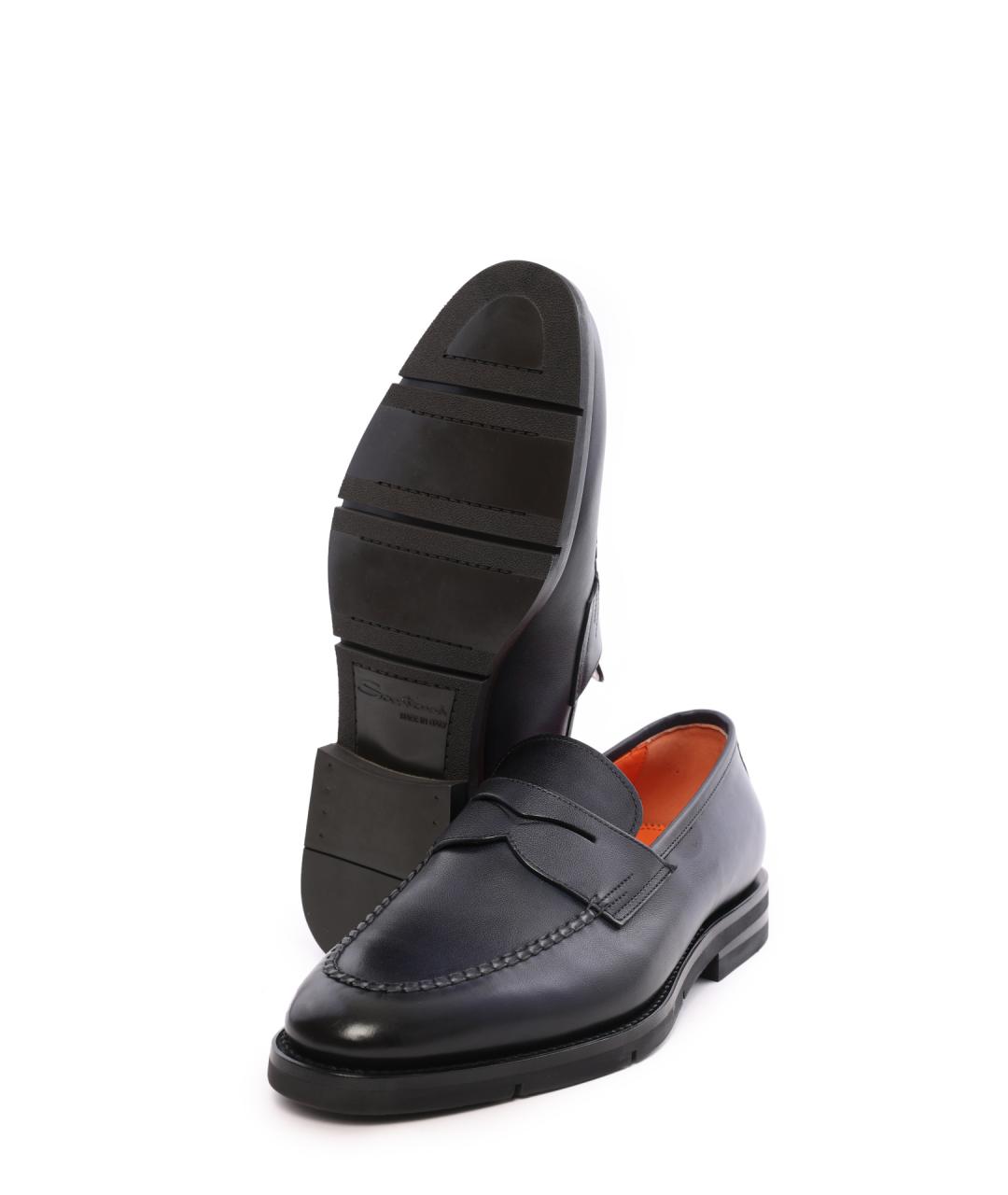 SANTONI Кожаные лоферы, фото 5