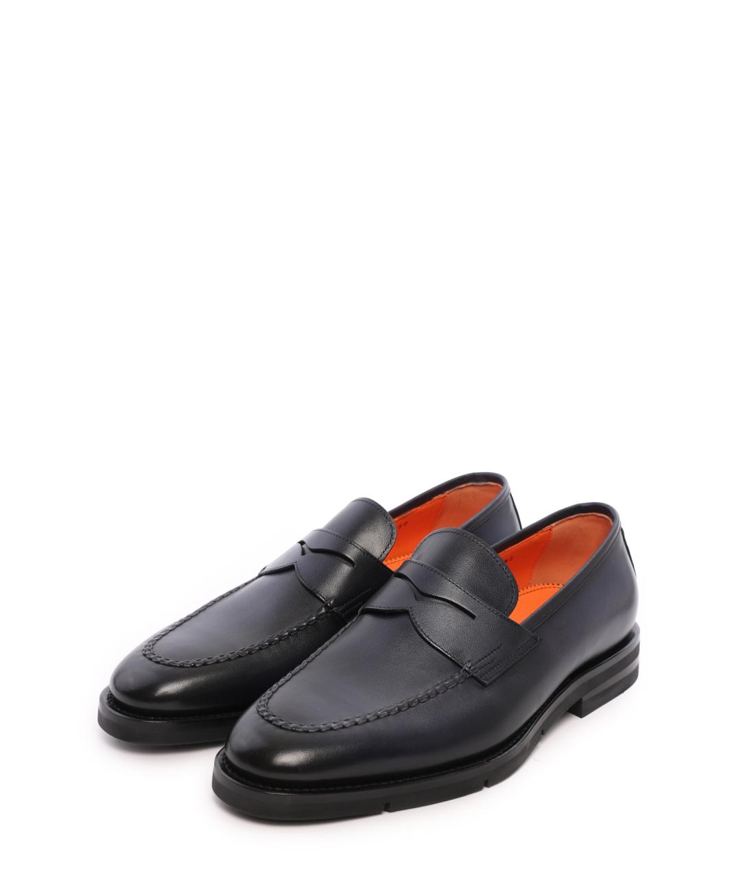 SANTONI Кожаные лоферы, фото 2