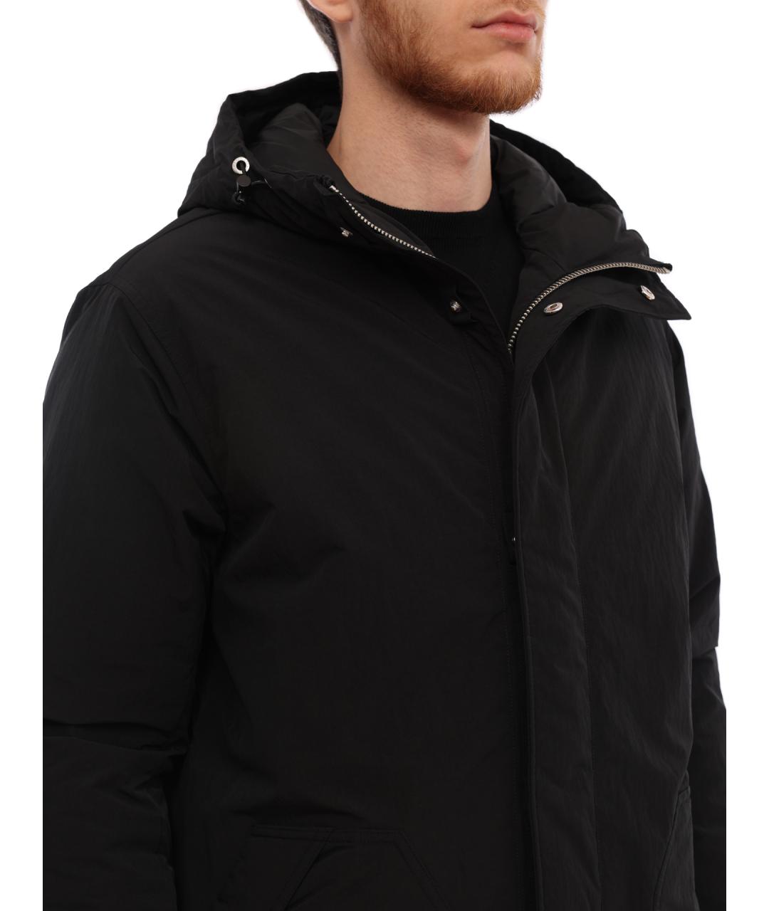 ARMANI EXCHANGE Черный полиэстеровый пуховик, фото 6