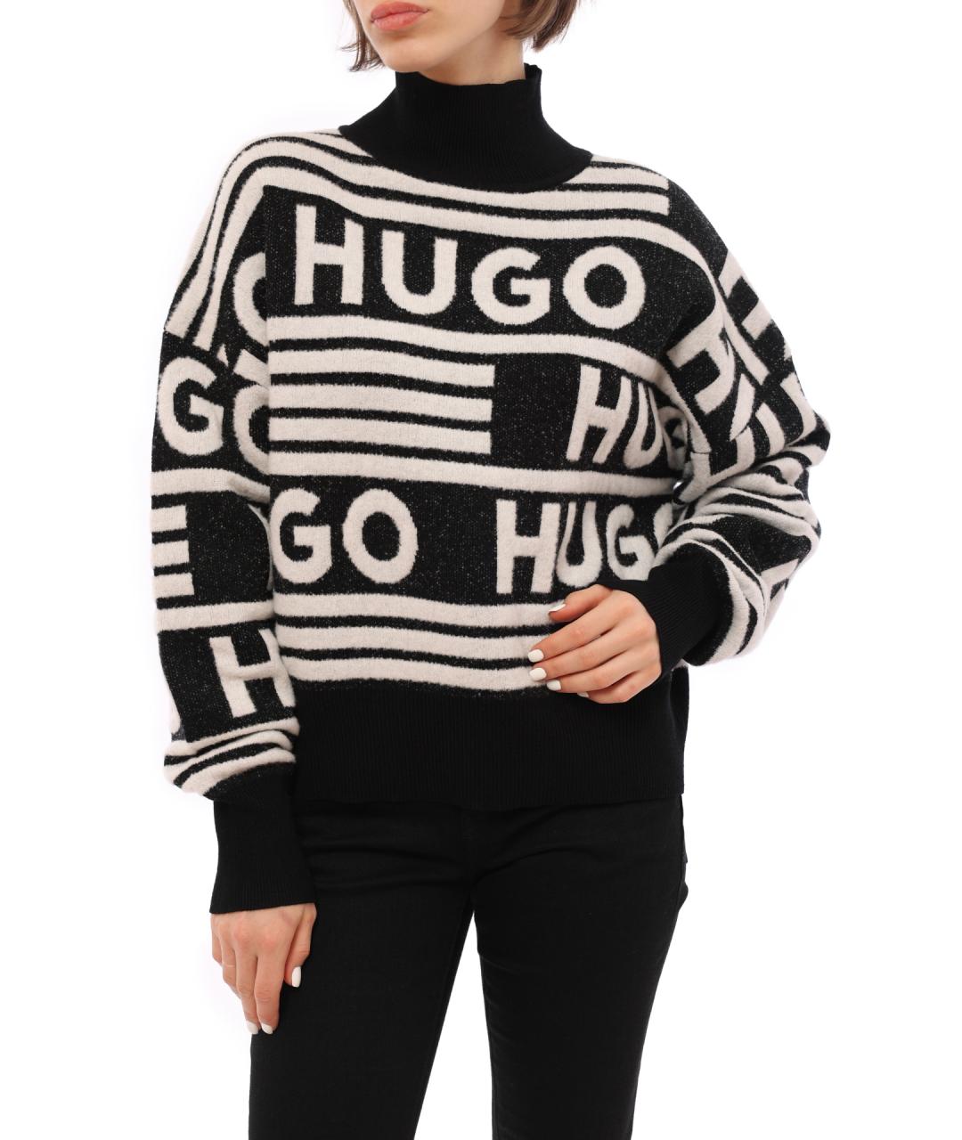 HUGO Черный джемпер / свитер, фото 5