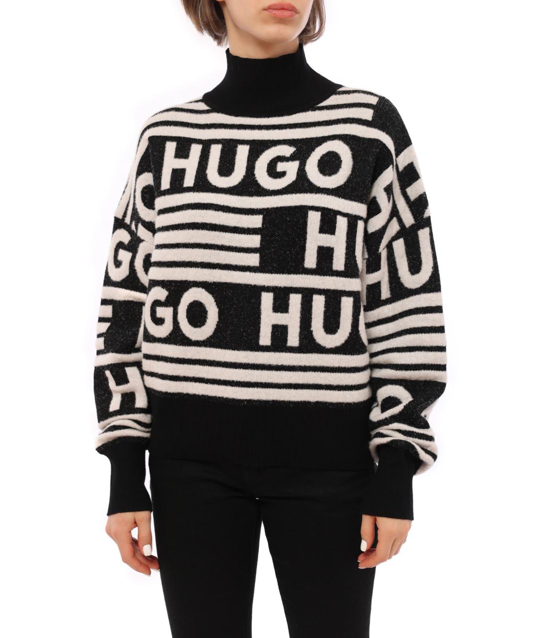 HUGO Черный джемпер / свитер, фото 1