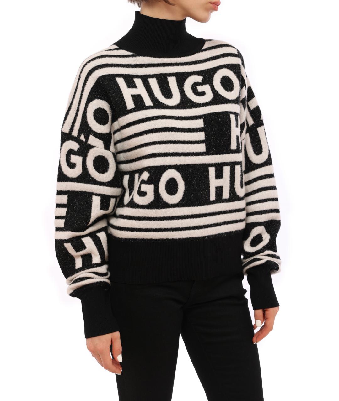 HUGO Черный джемпер / свитер, фото 3