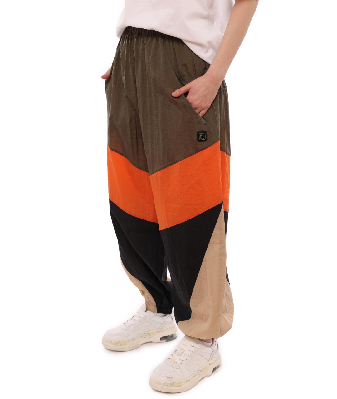 HUGO Полиамидовые прямые брюки, фото 3