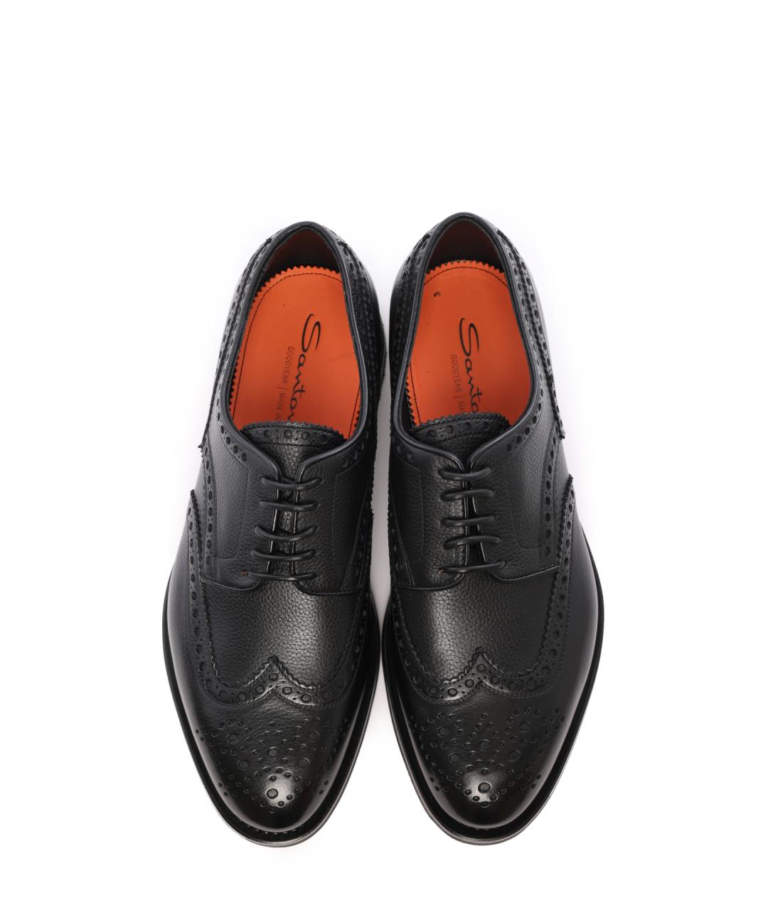 SANTONI Кожаные низкие ботинки, фото 4