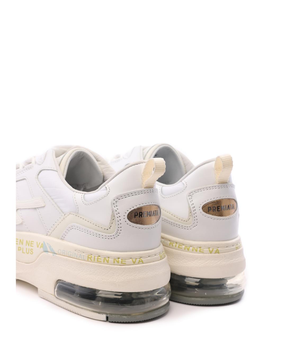 PREMIATA Белые кожаные кроссовки, фото 6