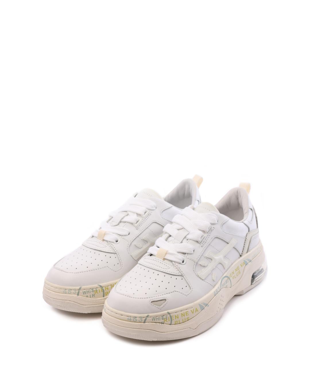 PREMIATA Белые кожаные кроссовки, фото 2