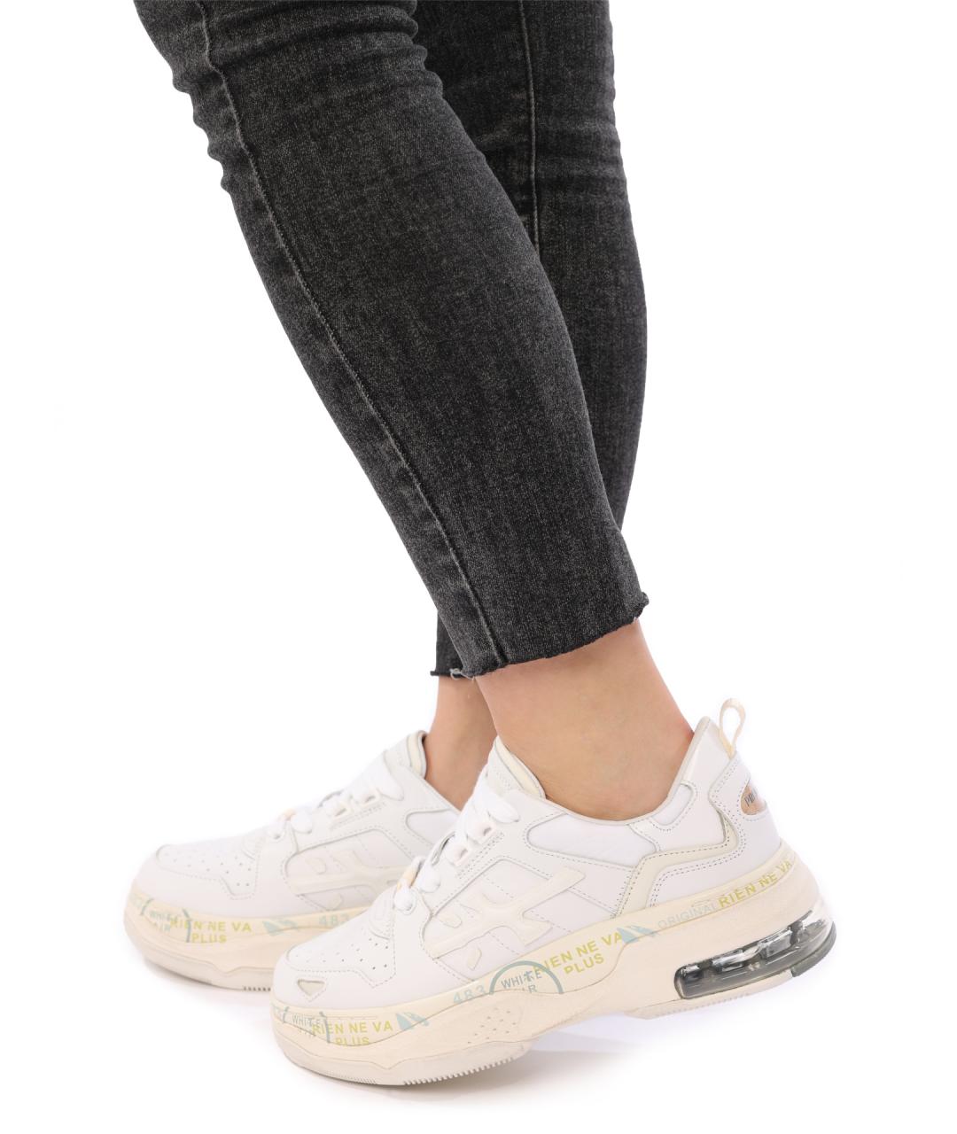 PREMIATA Белые кожаные кроссовки, фото 7