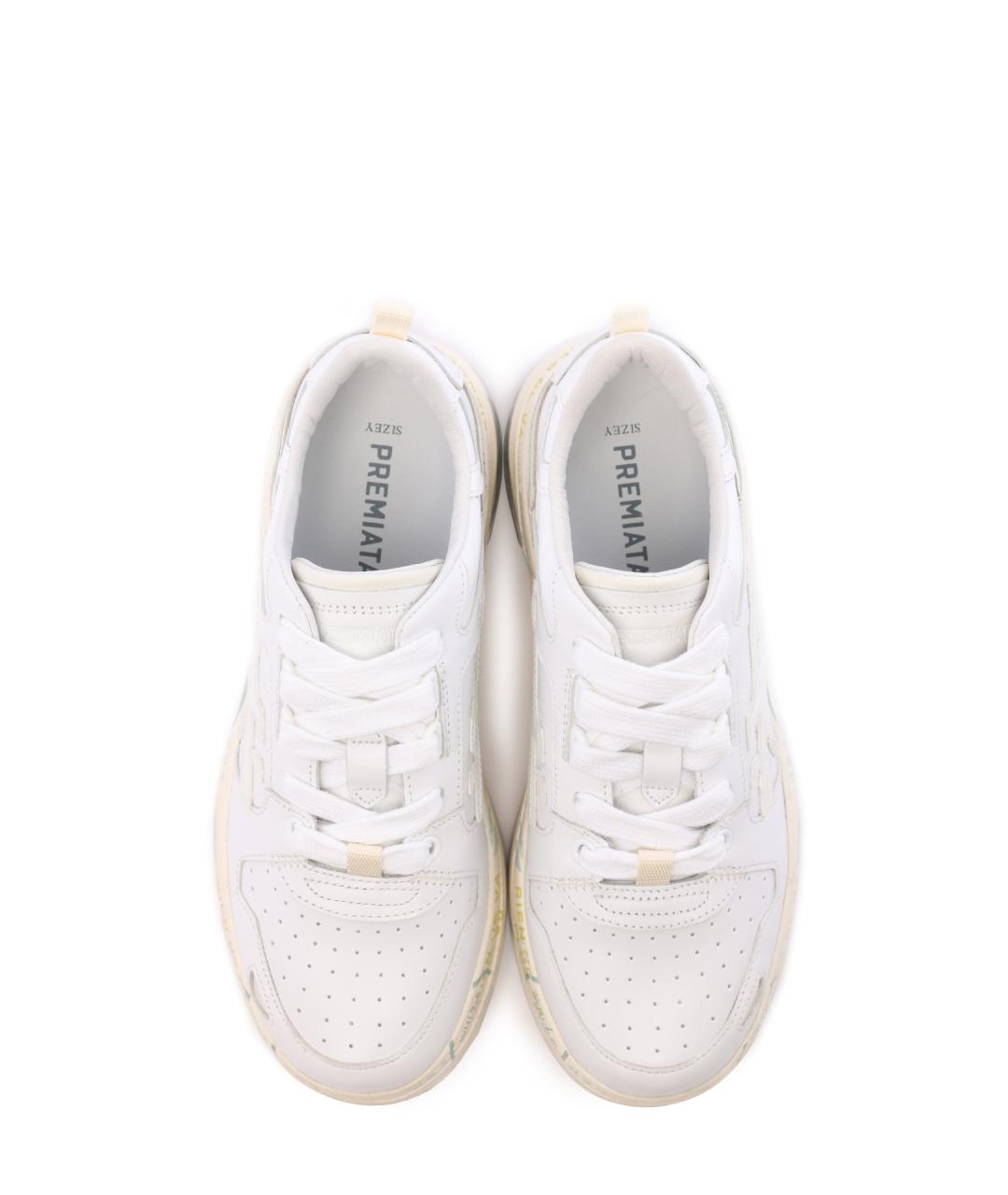 PREMIATA Белые кожаные кроссовки, фото 5