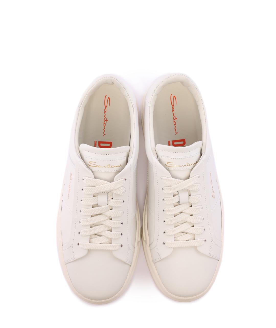 SANTONI Кожаные кеды, фото 4