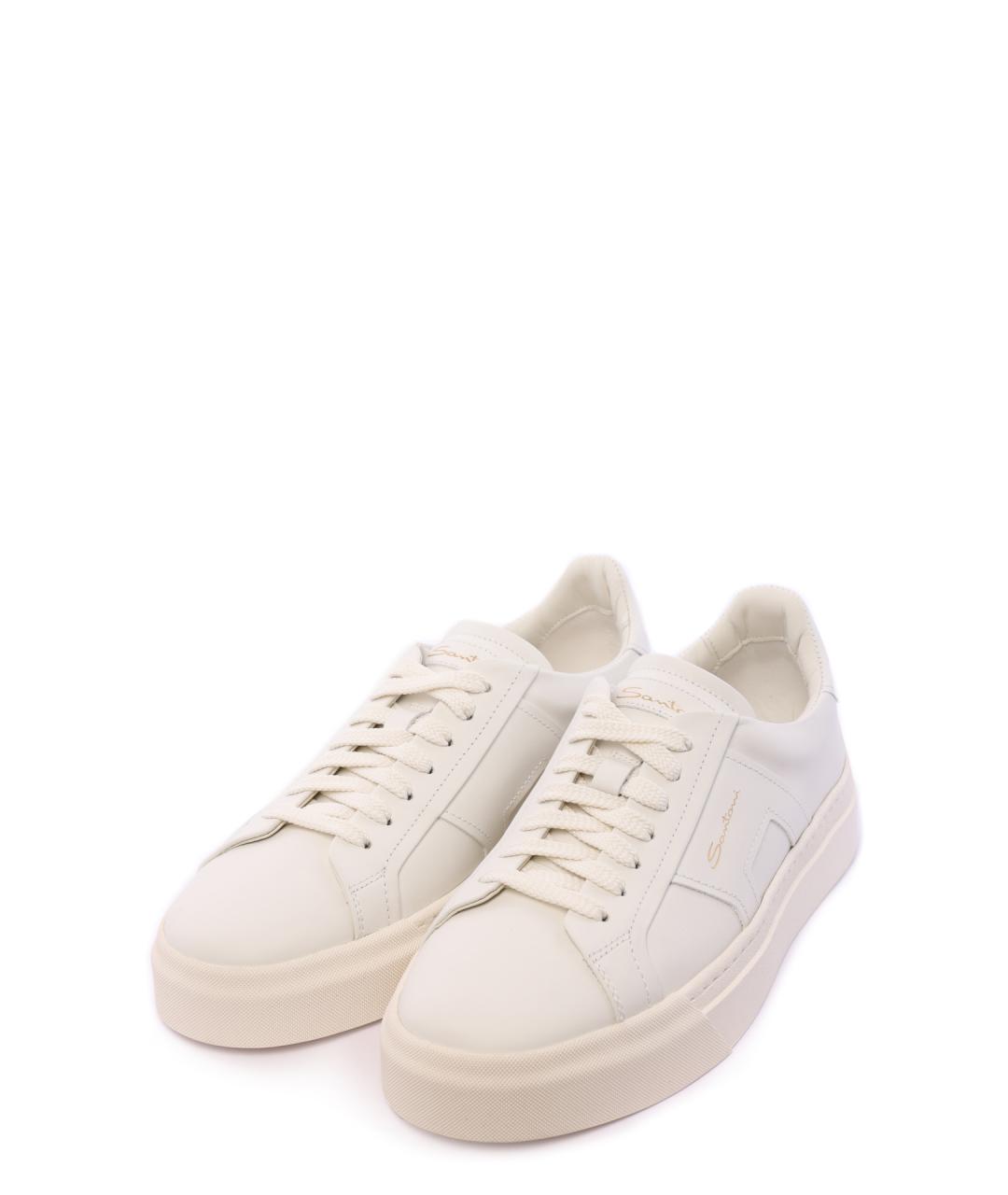 SANTONI Кожаные кеды, фото 2