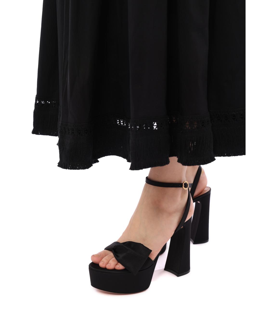 GIANVITO ROSSI Черные босоножки, фото 6