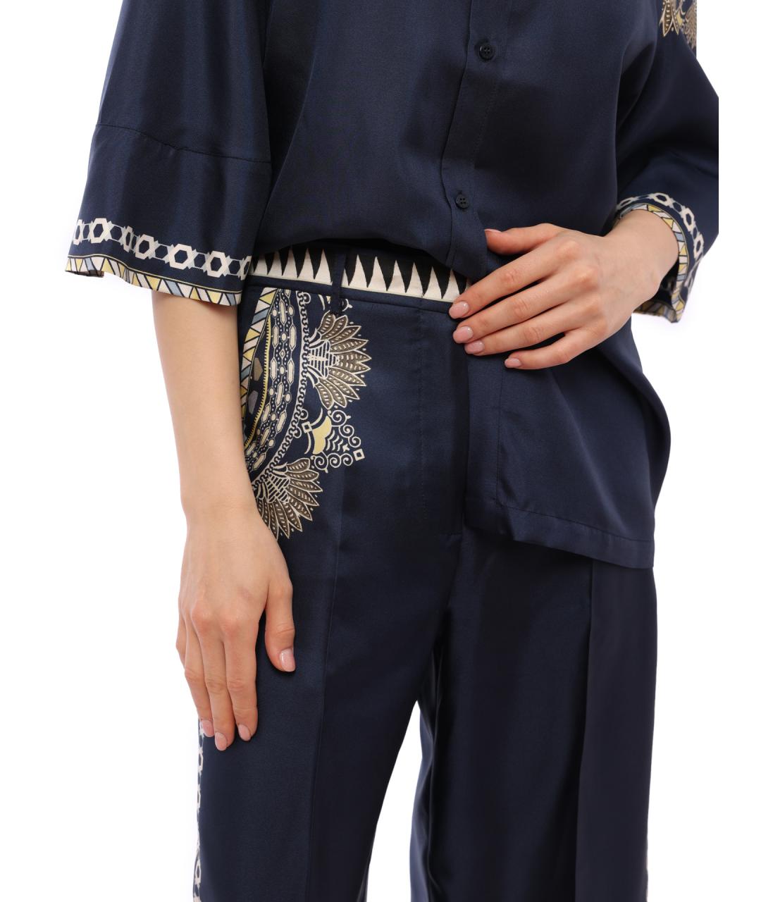 ETRO Синие прямые брюки, фото 6