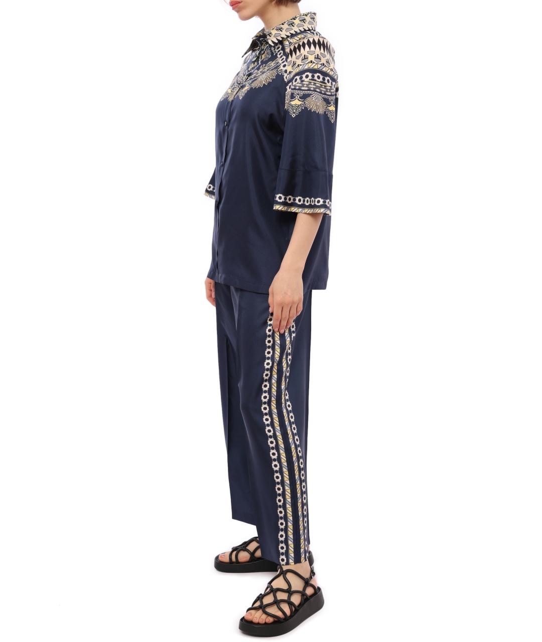 ETRO Синие прямые брюки, фото 3